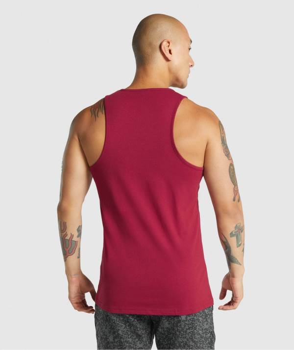 Panske Tielko Gymshark Critical 2.0 Bordove | MJ4513809